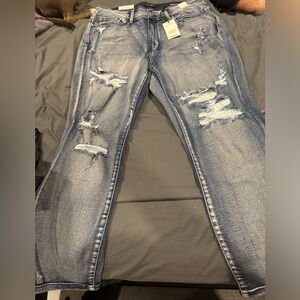 Judy Blue boyfriend fit distressed jeans, new with tags, 18W